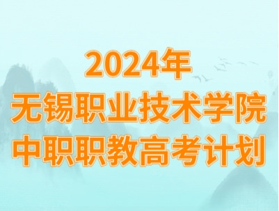 无锡职业技术学院2024年中职职教高考招生计划