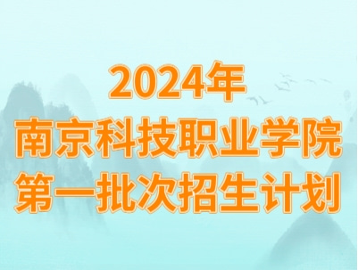 南京科技职业学院第一批次招生计划